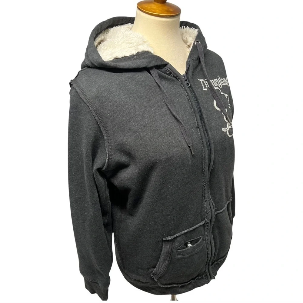 Disney Parks 55th Anniversary Shaggy Fleece Lined Full Zipper MickeyHoodie - Picture 7 of 14